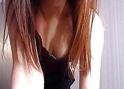 Pound feet asian webcam girl, masturbate, clamber